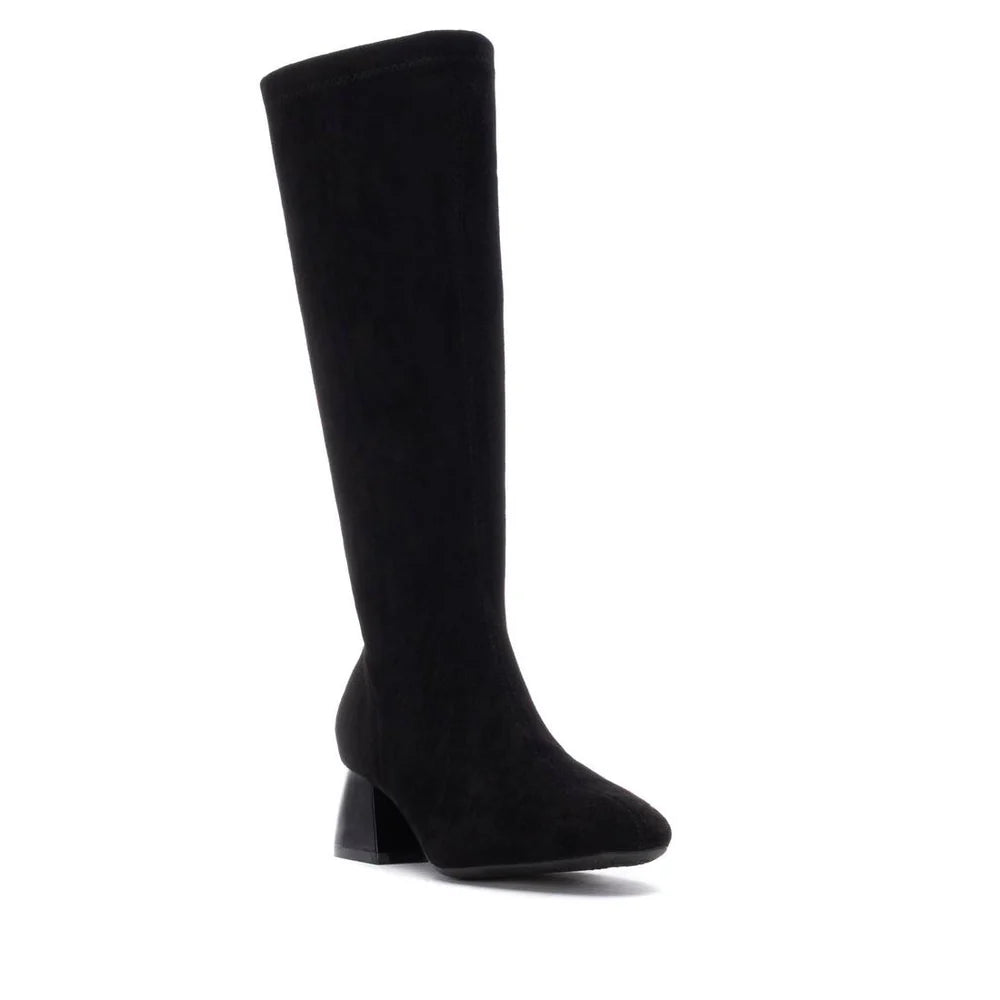Xti - 144291 Black Stretch Mid Calf Boot