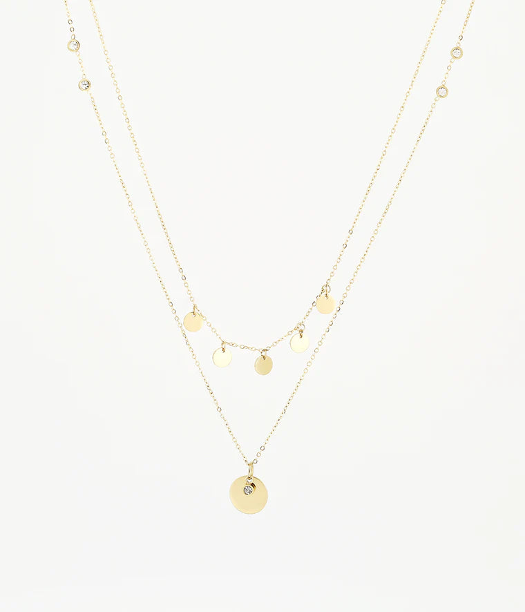 Zag Bijoux - SNX6076 Gold Layered Disc Chain