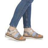 Rieker - V7904 Multi Gladiator Wedge Sandal