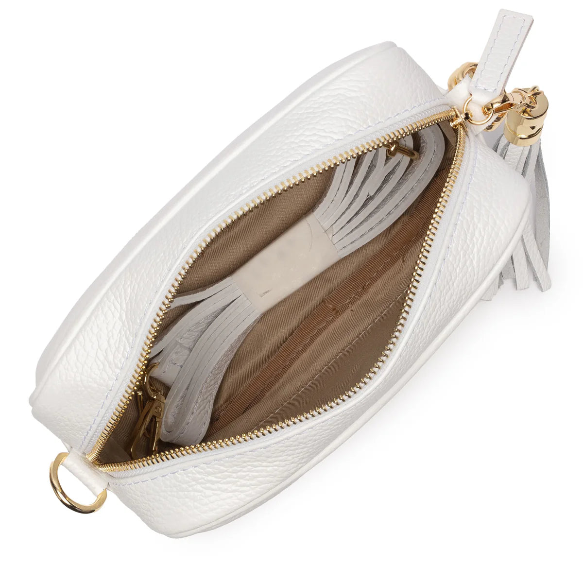 Elie Beaumont - London White Crossbody Bag