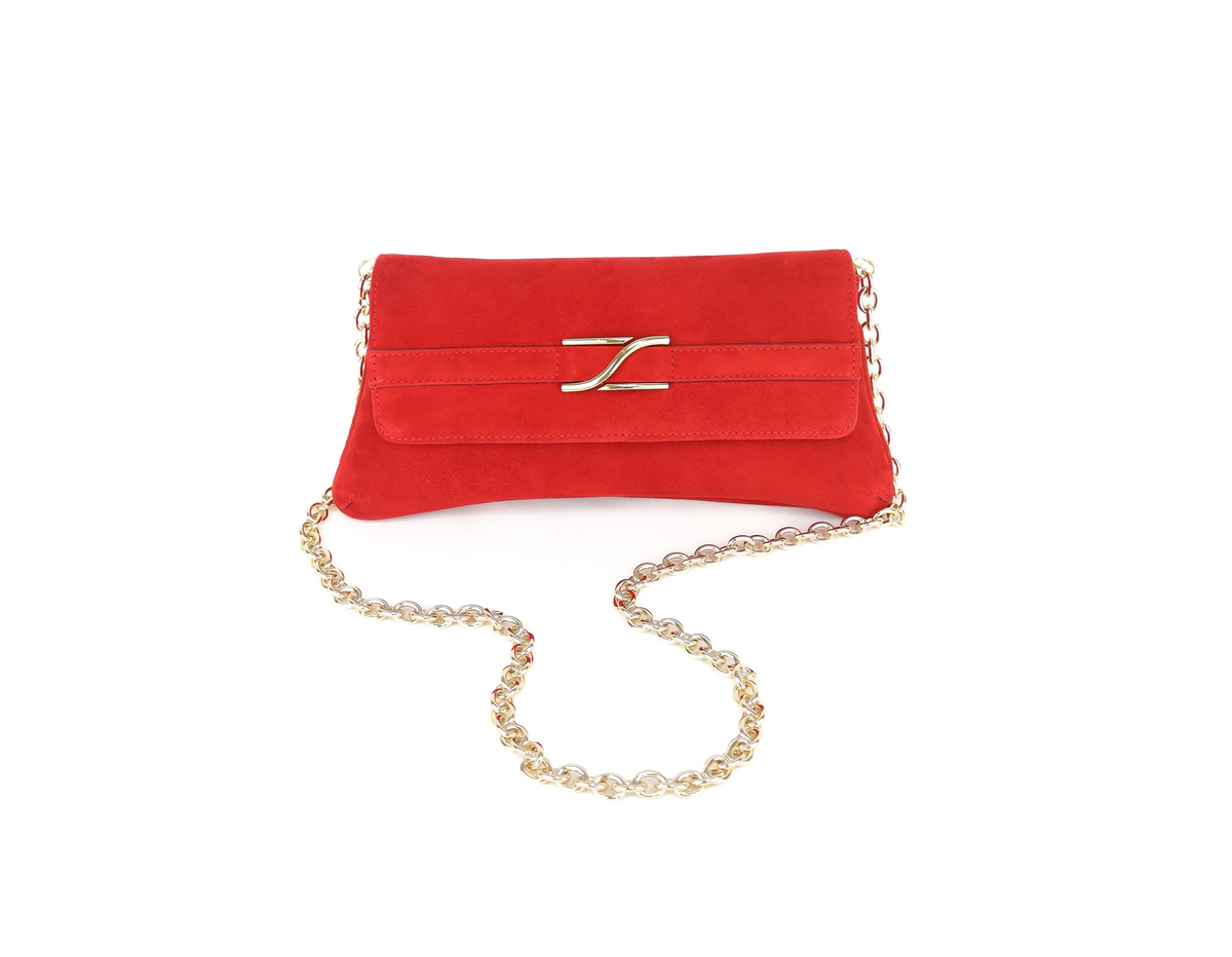 Unisa - ZBLAIR Red Suede Clutch