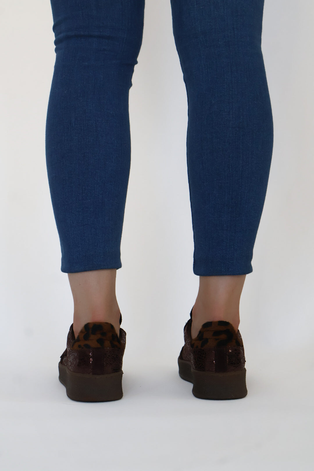 Meline - 525 SBT Brown/Leopard Platform Trainer