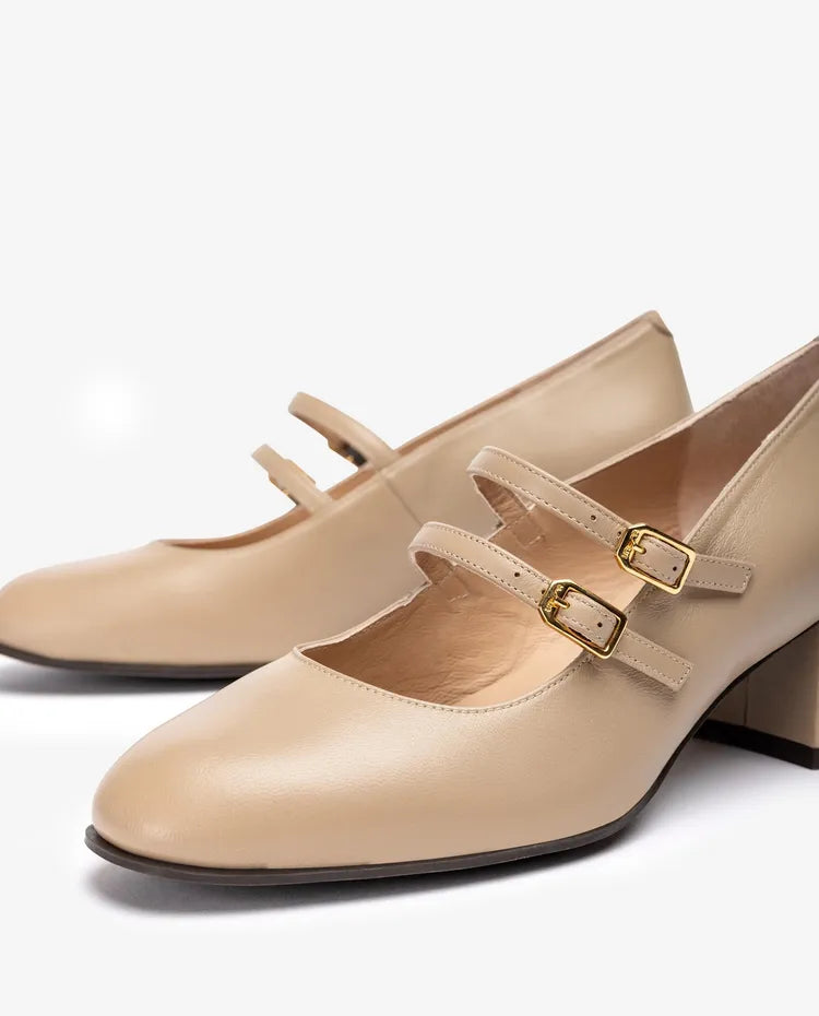 Unisa - Lenzel Nude Leather Mary Jane