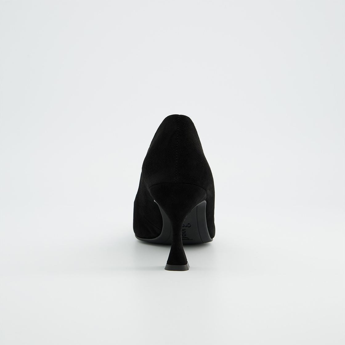 Paul Green - 3859 Black Suede Court Shoe