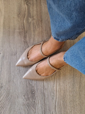 Pomme Dor - 1204 Beige Slingback