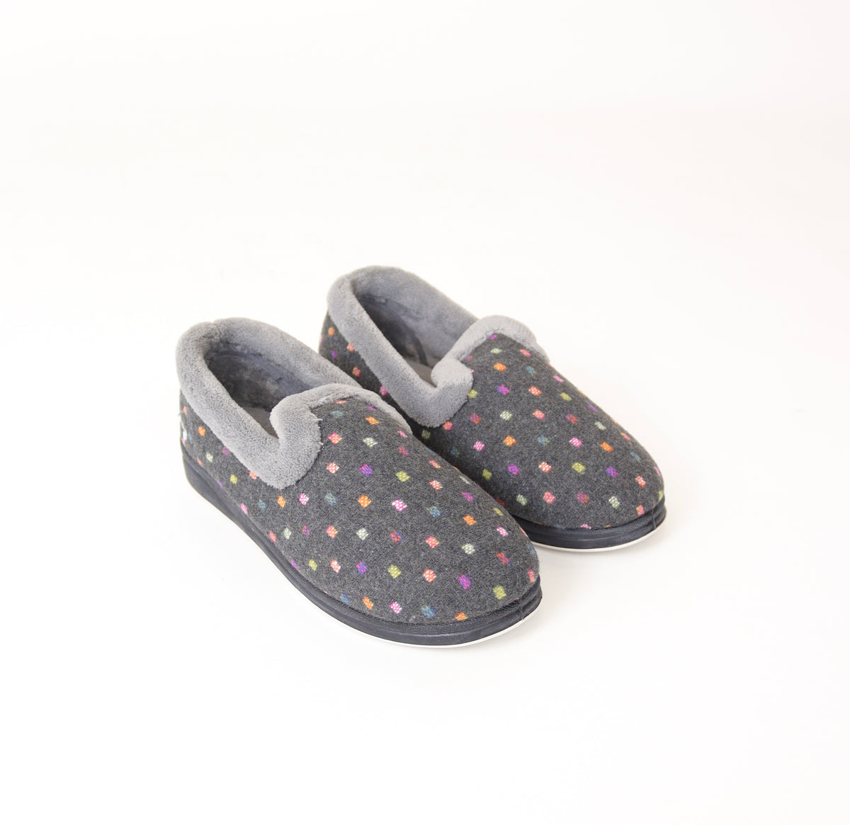 Padders - Repose Grey Spot Slipper