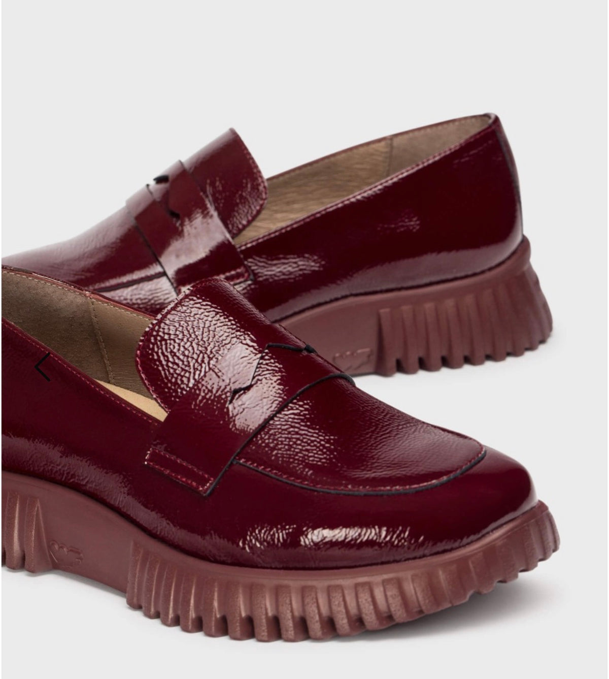 Wonders - A-4402 Burgundy Patent Loafer