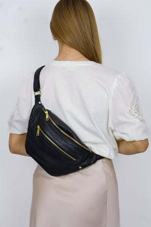 Depeche - 12346 Black Bum Bag