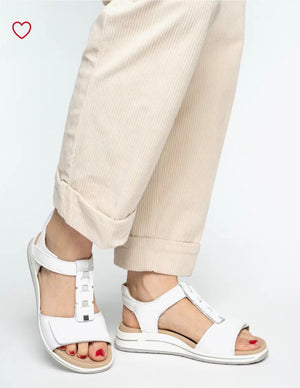 Ara - 34804 White Velcro Sandal