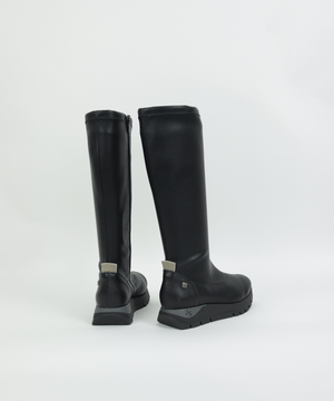 Jose Saenz - 2295 Black Wedge Knee High