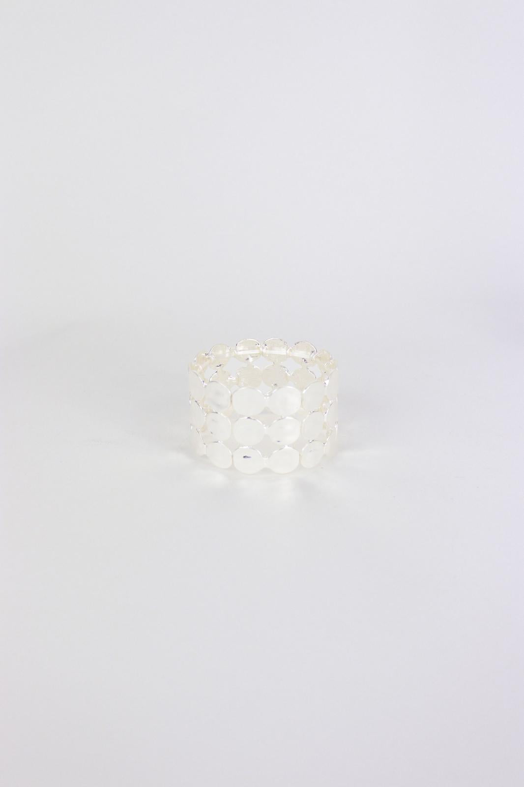 Karen Sampson - J12129 silver three tier bracelet