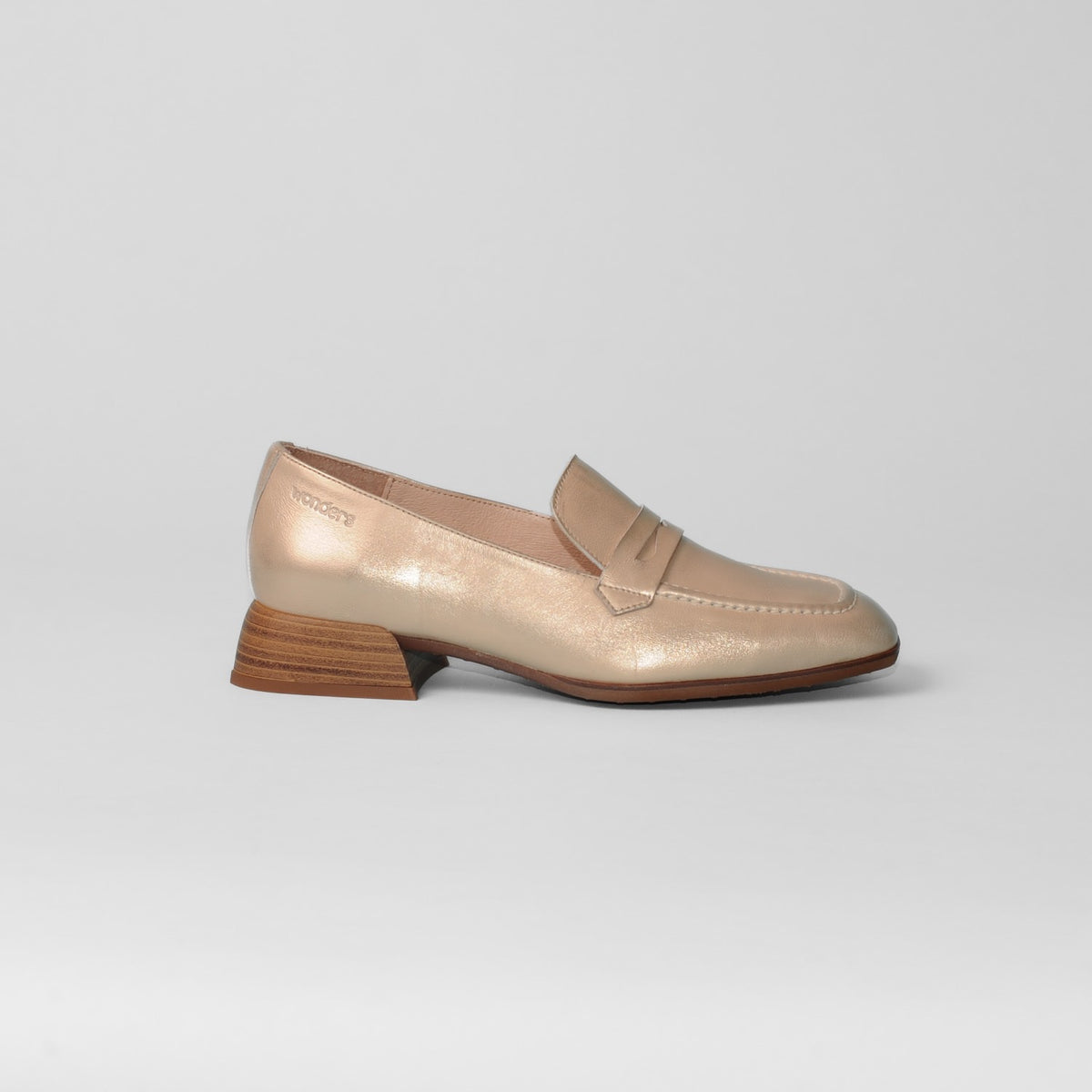 Wonders - C-7122 Metallic Gold Loafer