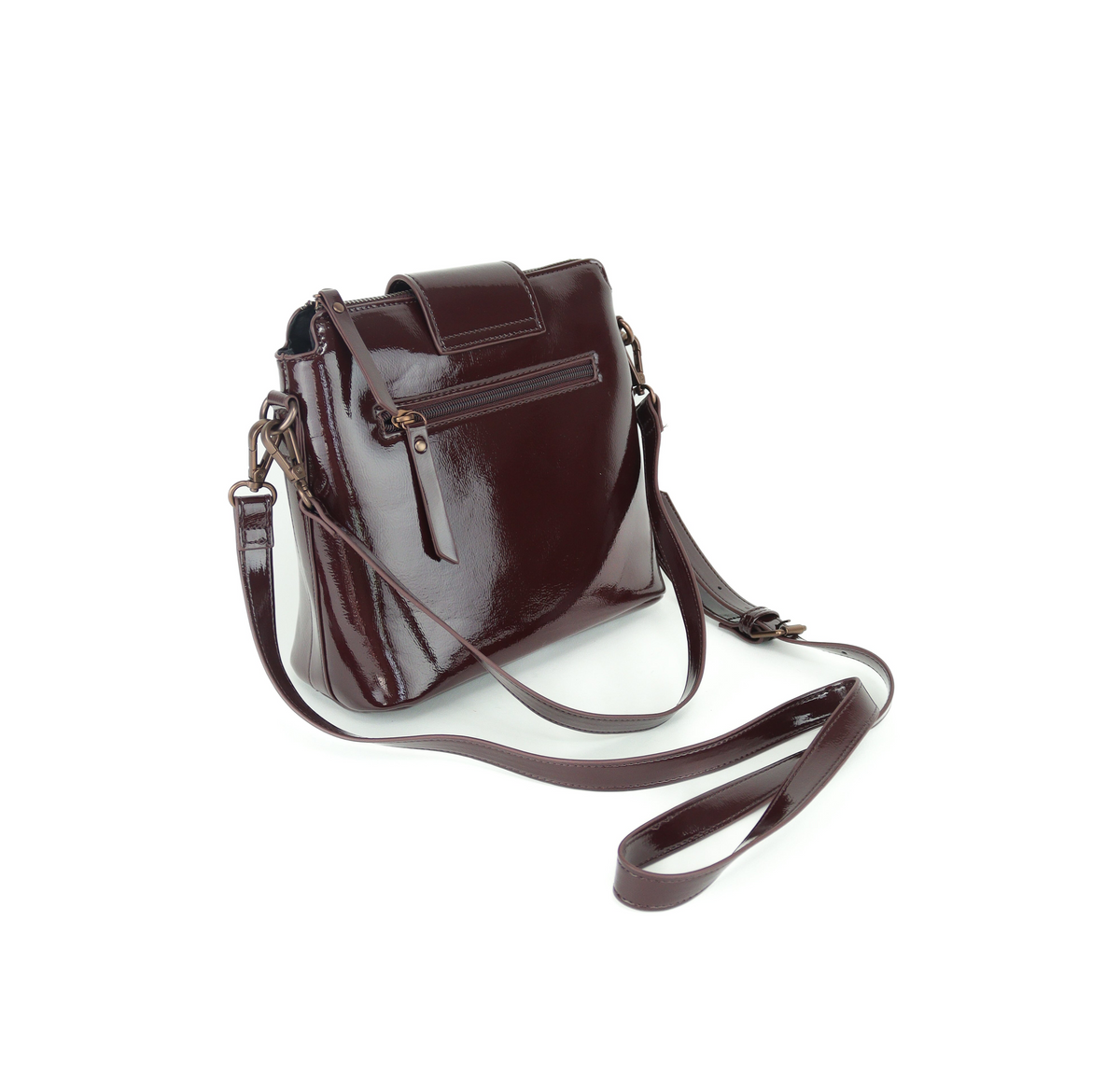 Ara - 22104 Burgundy Patent Bag