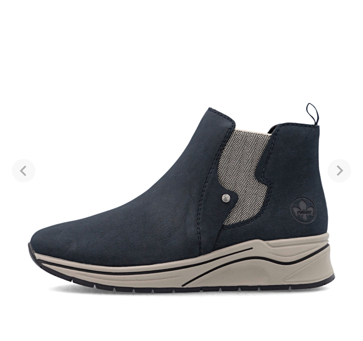 Rieker - N9561 Navy Wedge Ankle Boot