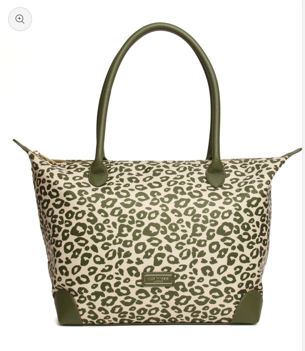 Alice Wheeler - Shoreditch Green/Print Travel Bag
