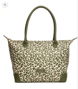 Alice Wheeler - Shoreditch Green/Print Travel Bag