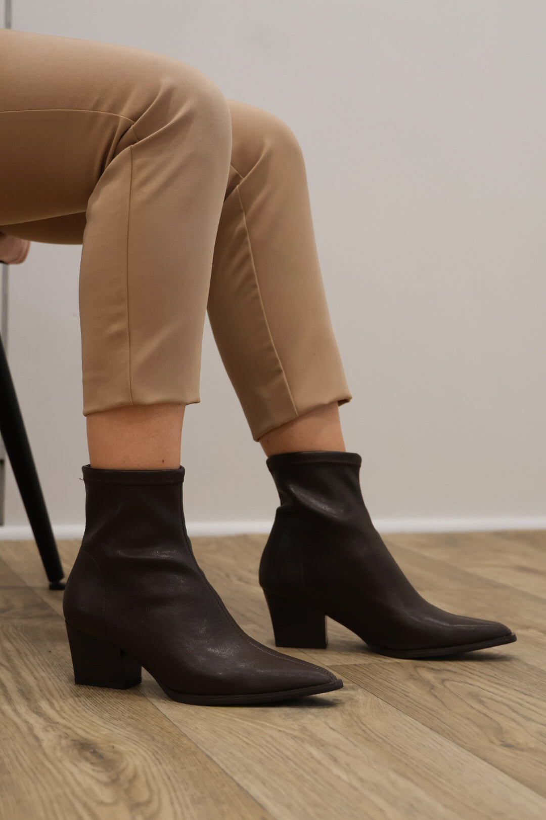 Miss Elastic - 78151 Chocolate Brown Ankle Boot
