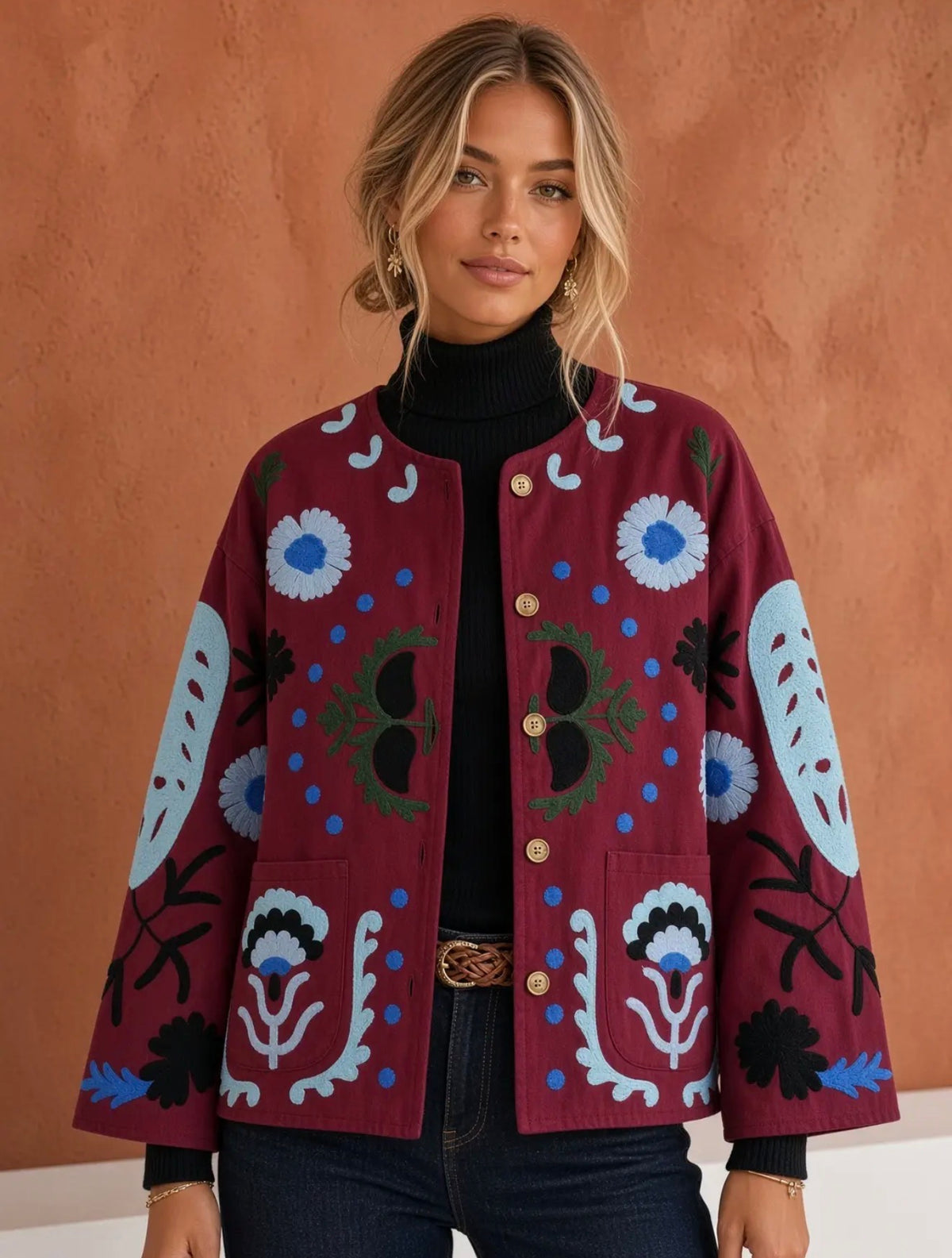Anna - Burgundy Jacket