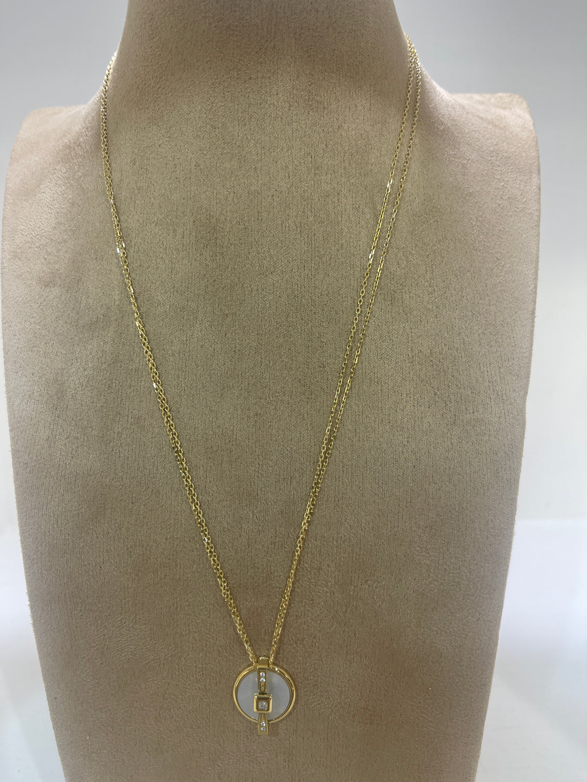 Zag Bijoux - SNM23160 Gold Double Chain Necklace