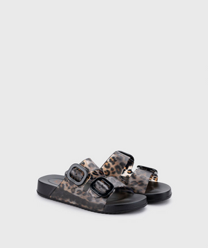Igor - S10336-002 Black Leopard Pool Slide