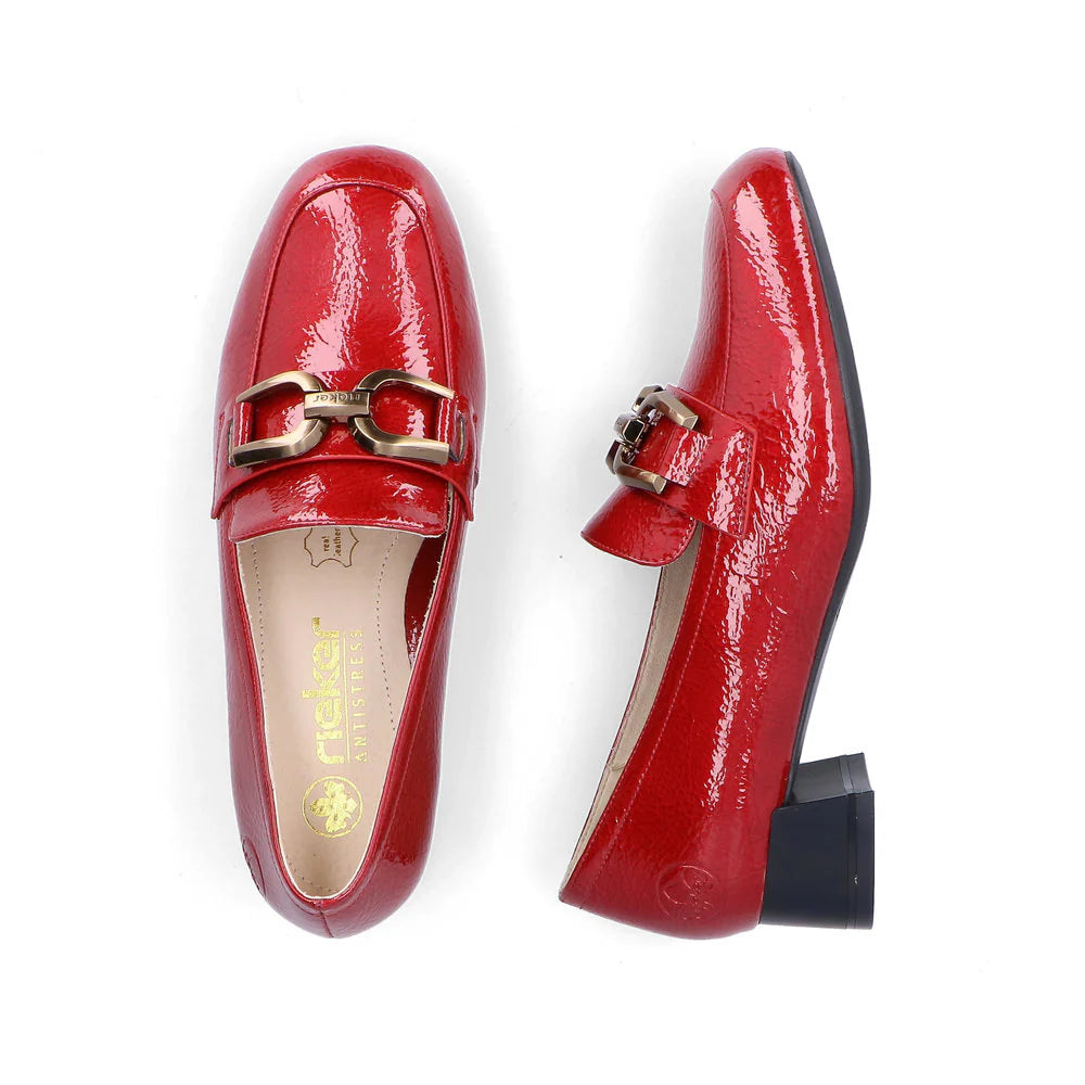 Rieker - 45052 Red Patent Loafer