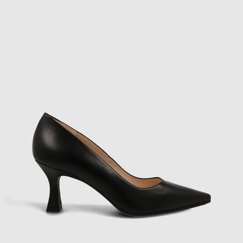 Lodi - Jona Black Leather Court Shoe