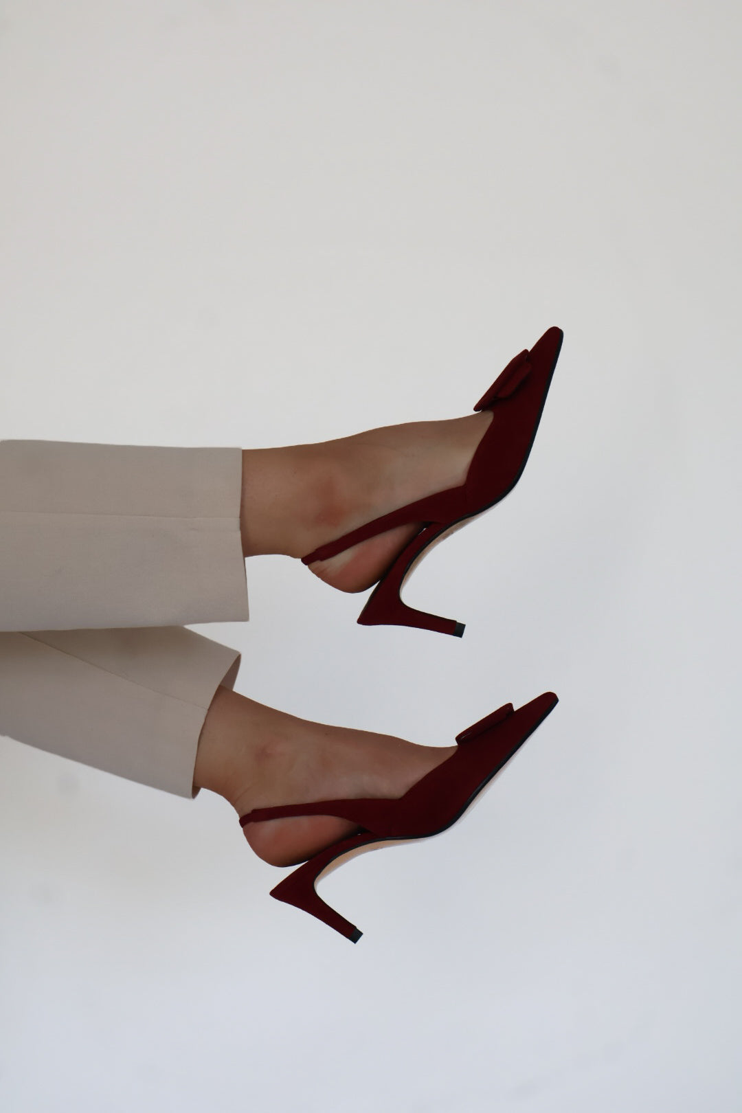 Lodi - Nestor Burgundy Buckle Slingback