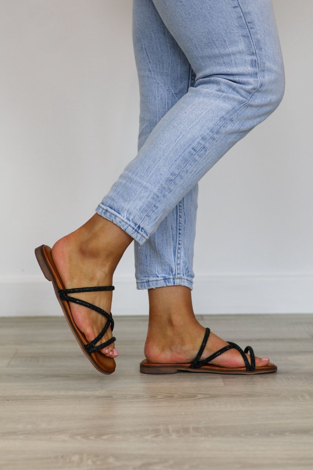 Tim & Simonsen - Lifa Black Diamante Mule