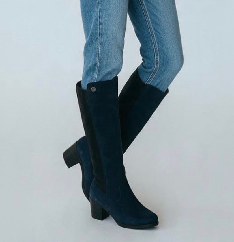 Rieker - Y2050 Navy Stretch Knee High Boot