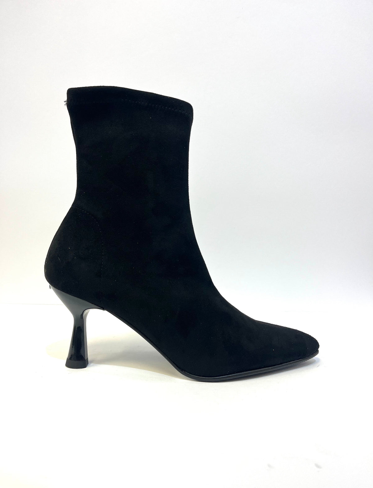 Miss Elastic - 78042 Black Sock Ankle Boot