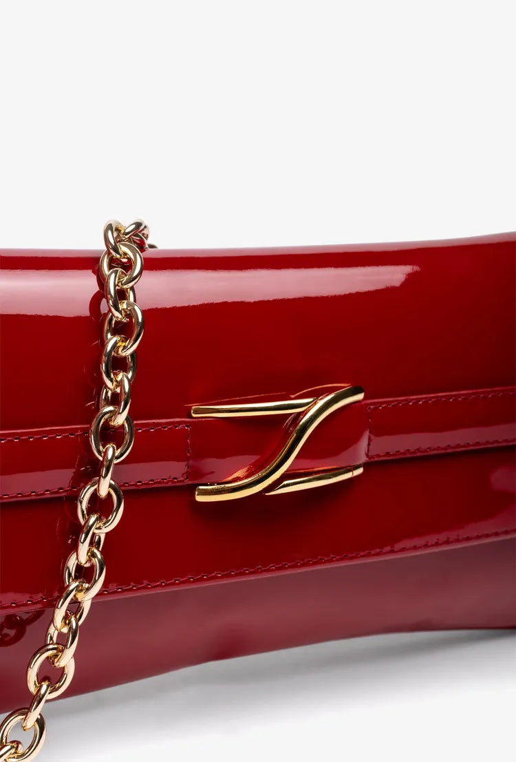 Unis - ZBLAIR Red Patent Clutch