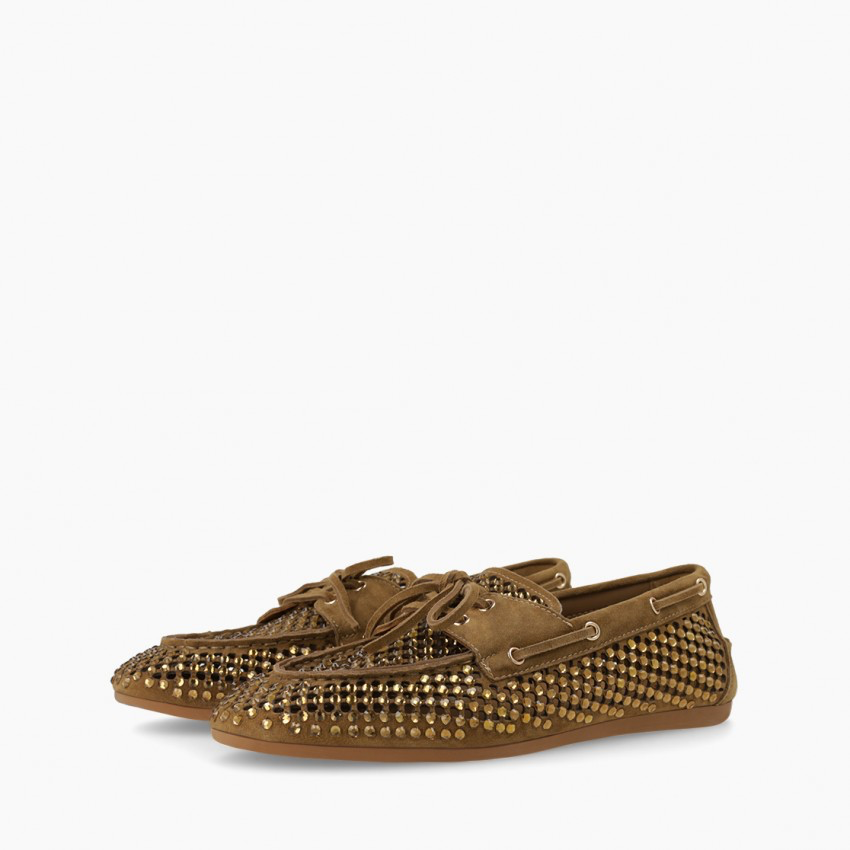 Lodi - A-EMI Camel Boat Shoe