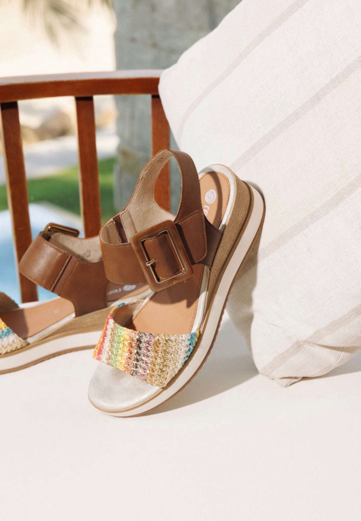 Remonte - D6453 Tan Multi Sandal