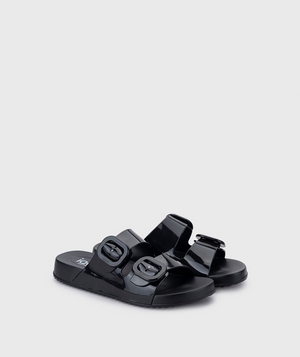 Igor - S10334-002 Black Patent Pool Slide