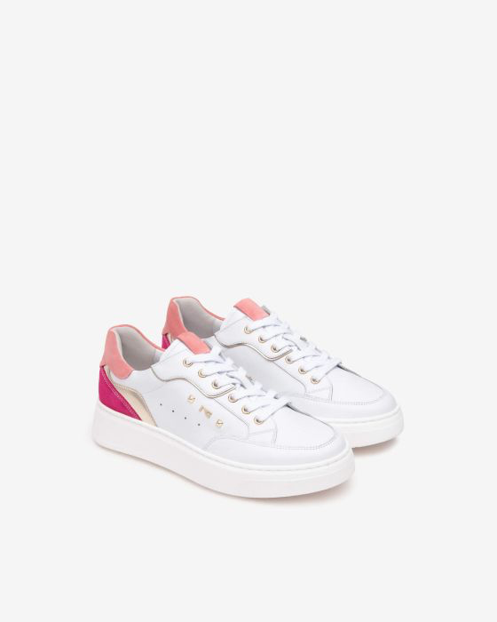 NeroGiardini - E513063D White and Pink Trainer