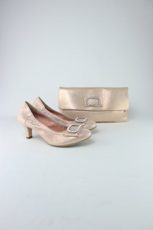 Le Babe - Boanna Dusky Pink Cluster Clutch