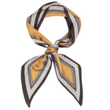 Elie Beaumont - Silk Mustard/Black Neck Scarf