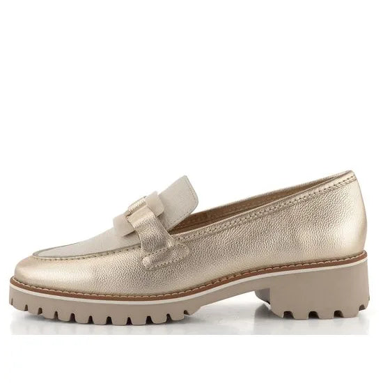 Ara - 31245 Gold and Ivory Loafer