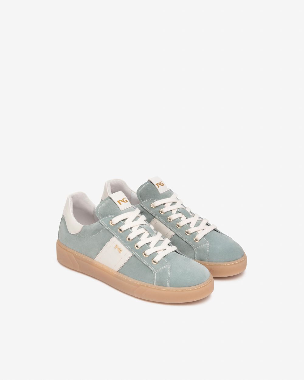 NeroGiardini - E513005D Pale Blue Retro Trainer [Preorder for March 16th]