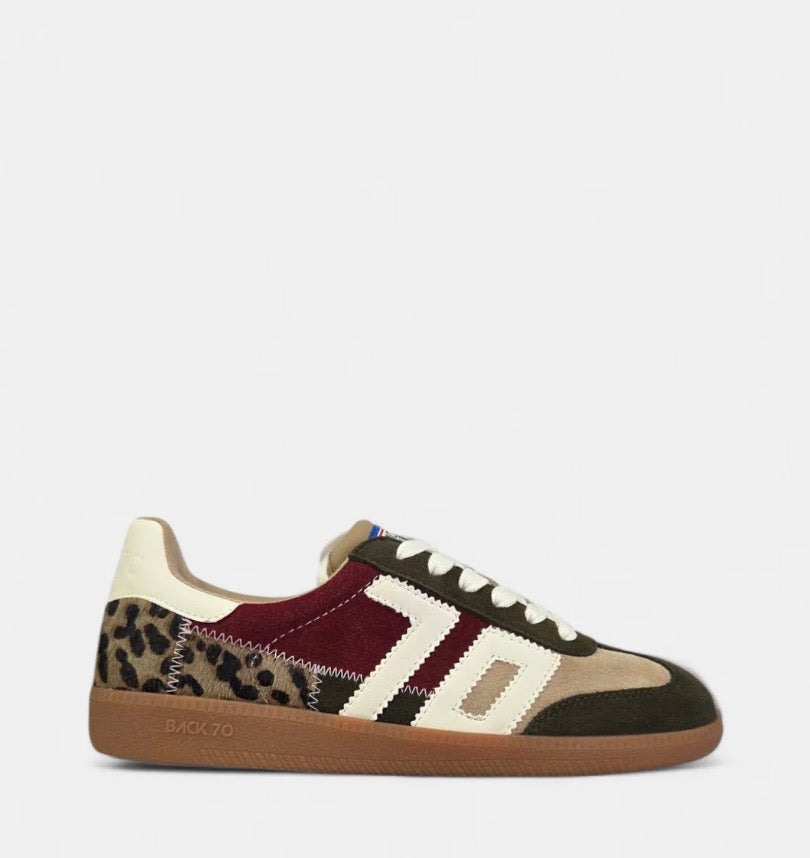 Back 70 - Squid Khaki and Burgundy Trainer