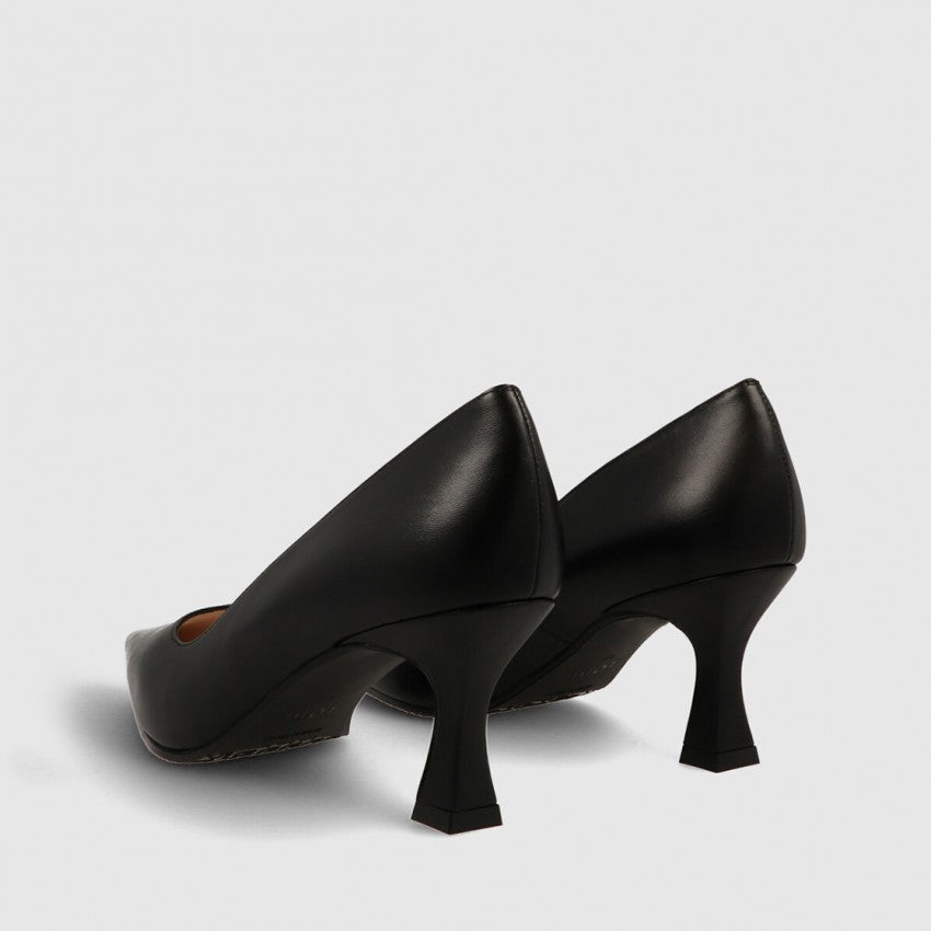 Lodi - Jona Black Leather Court Shoe