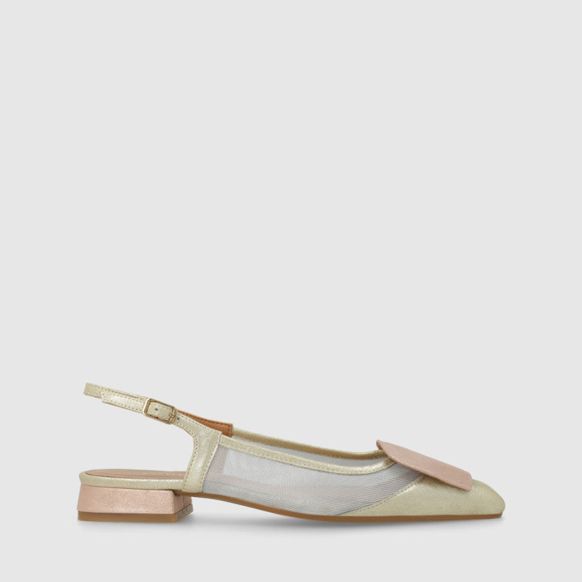 Lodi - BRO5264 Beige Gold and Blush Slingback