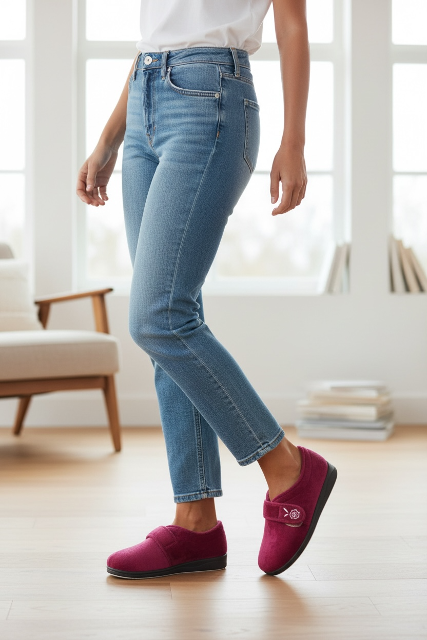 Padders - Camilla Rasberry Slipper