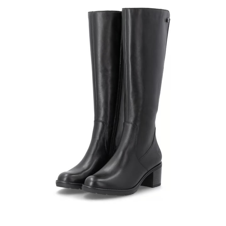 Remonte - D2A78 Black Stretch Knee Boot