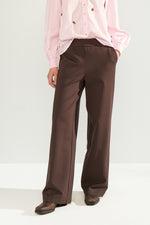 Numph - Nuathena Brown Elasticated Trousers