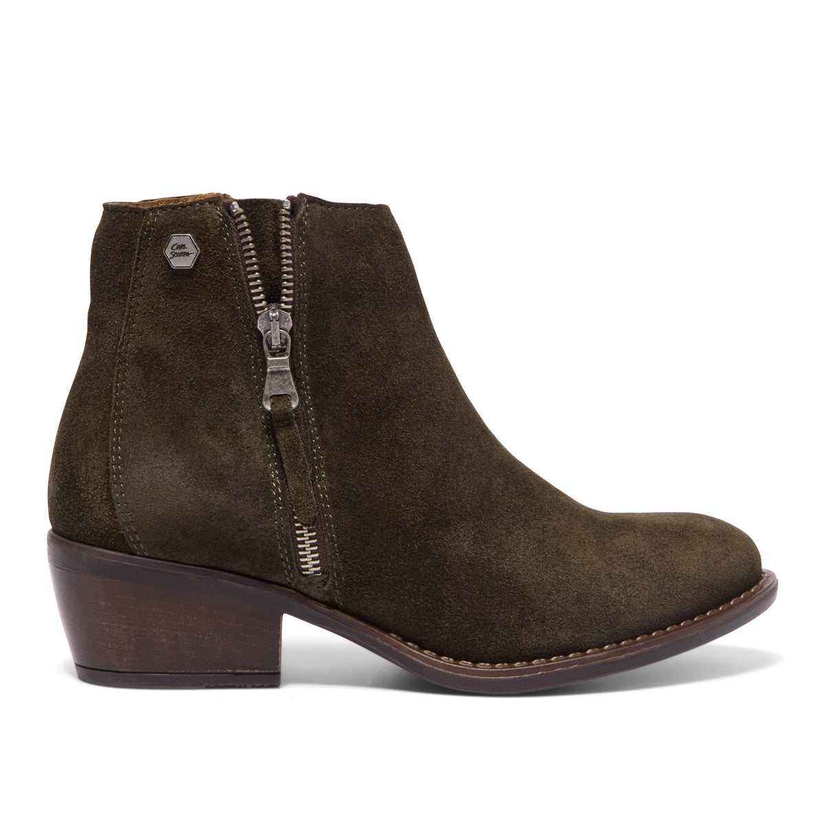 Carl Scarpa - Fermato Olive Suede Ankle Boot