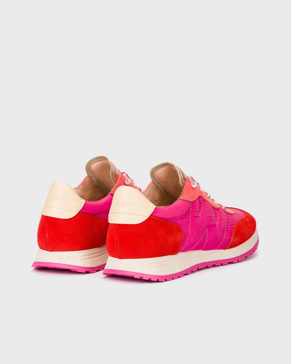 Wonders - A-4802 Pink/Red Trainer