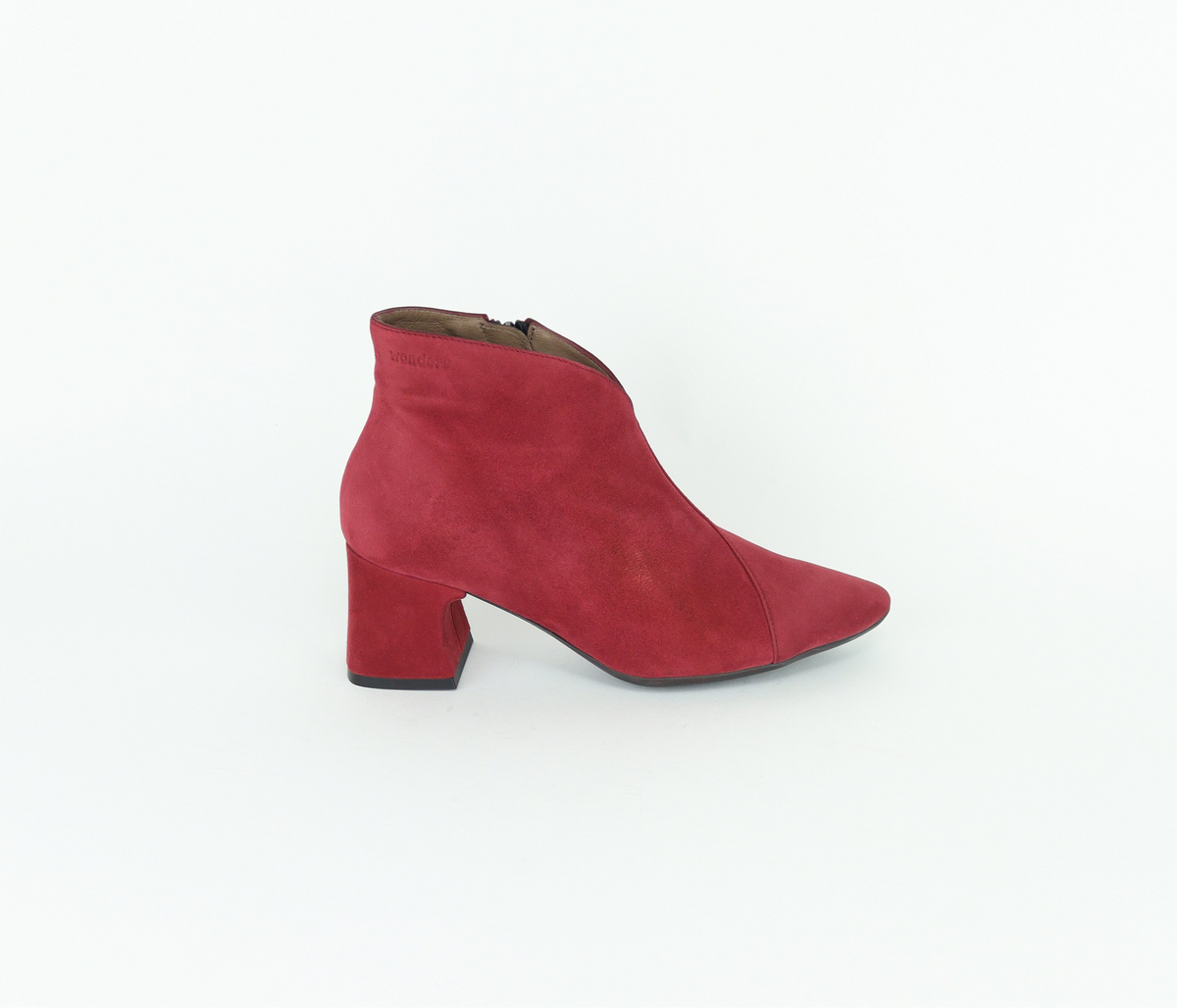 Wonders - I-9013 Red Suede Ankle Boot