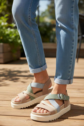Rieker - V5663-60 Beige Multi Sandal