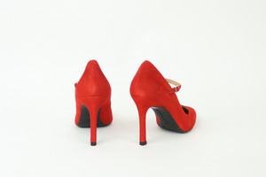 Unisa - Tuchel Red Suede Shoe